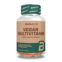 Веганский мультивитаминный комплекс BioTech Vegan Multivitamin 60 tabs QT, код: 8065785