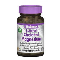 Микроэлемент Магний Bluebonnet Nutrition Albion Buffered Chelated Magnesium 200 mg 60 Caps QT, код: 7517474