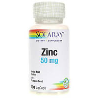 Микроэлемент Цинк Solaray Zinc 50 mg 100 Veg Caps QT, код: 7520141