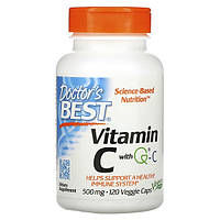 Витамин C Doctor's Best Vitamin C 500 mg 120 Veg Caps QT, код: 7847842
