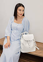 Кожаный женский рюкзак Олсен белый BlankNote QT, код: 8132417