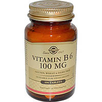 Витамин В6 Solgar 100 мг 100 таблеток QT, код: 7701054