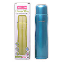 Термос голубой 1000ml из нержавеющей стали KL226065 Kamille DH, код: 8398338