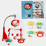 Музичний мобіль карусель для новонародженого 39636 колискові мелодії підсвічування, фото 3