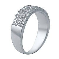 Серебряное кольцо SilverBreeze с фианитами 2036562 17 размер QT, код: 1638194