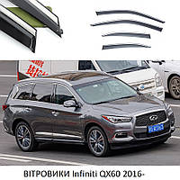 Дефлекторы окон Infiniti QX60 2016- П/К скотч "FLYмолдинг из нерж.стали 3D" BINQX61623-W/S(59) TC