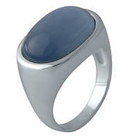 Серебряное кольцо SilverBreeze с кошачим глазом (2002512) 18 размер QT, код: 6434105