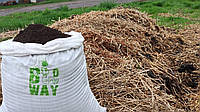 Чистый просеянный вермикомпост биогумус, натуральное экологическое органоминеральное удобрение биогумус
