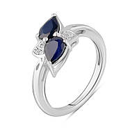 Серебряное кольцо SilverBreeze с натуральным сапфиром 1.4ct (2103691) 17 QT, код: 8023903