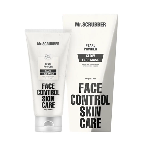 Mr.SCRUBBER Glow Face Control Маска для сяяння шкіри з перлинною пудрою, 100 мл