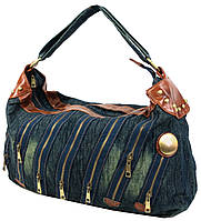 Женская джинсовая сумка Fashion jeans bag Темно-синий (Jeans9099 navy) LW, код: 7830161