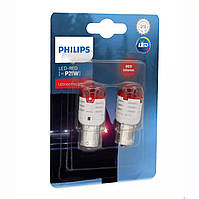 Светодиод 12V (цок.BA15s) P21 LED "Philips" (11498U30RB2) Red Ultiton Pro3000 (2шт.блист.) TC