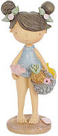 Фигурка интерьерная Girl with fruit basket 8x6x18.5 см Bona DP118177 FT, код: 7523229