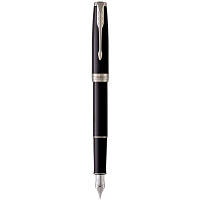 Ручка перьевая Parker SONNET 17 Black Lacquer CT FP F (86 115) - Топ Продаж!