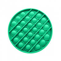Игрушка детская POP IT Антистресс силиконовый круглый Зеленый (A4104GR) QT, код: 2652818