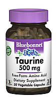 Таурин 500мг Bluebonnet Nutrition 50 гелевых капсул FT, код: 1880121