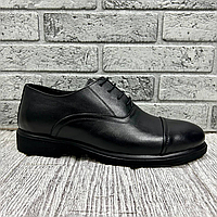 Мужские туфли Wot классические кожаные черные