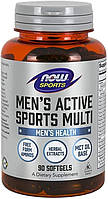 Витаминно-минеральный комплекс NOW Foods Men's Active Sports Multi 90 Softgels FT, код: 7518480