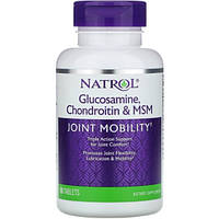 Препарат для суставов и связок Natrol Glucosamine, Chondroitin And MSM 90 Tabs NTL-00228 QT, код: 7518009