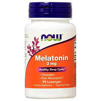 Мелатонин для сна NOW Foods Melatonin 3 mg 90 Lozenges NOW-03258 QT, код: 7518479