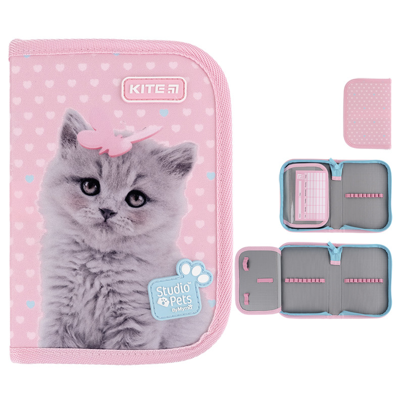 Пенал без наповнення Kite Studio Pets SP24-621, 1 відділення, 1 відворот, фото 1