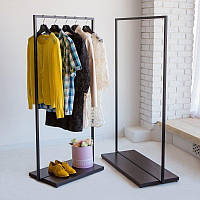 Вешалка стойка для одежды GoodsMetall в стиле Лофт 1470х1000х400мм ВШ110 BM, код: 6446051