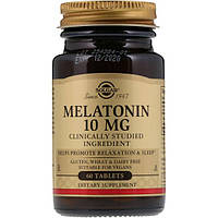 Мелатонин для сна Solgar Melatonin 10 mg 60 Tabs SOL-01956 QT, код: 7519143