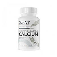 Витамин D3+K2 для спорта OstroVit Vitamin D3 + K2 Calcium 90 Tabs QT, код: 7520030