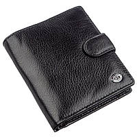 Кожаный кошелек для мужчин ST Leather 18832 Черный QT, код: 1317395