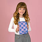 Пенал без наповнення Kite Purple Chequer K24-622-3, 1 відділення, 2 відвороти, фото 7