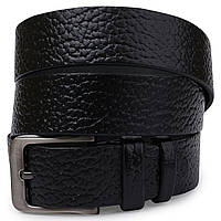 Кожаный ремень для мужчин Vintage 20743 Черный QT, код: 6681550
