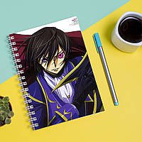 Скетчбук Sketchbook блокнот для рисования с принтом Code Geass Hangyaku no Lelouch-Код Гиас В XN, код: 8301419