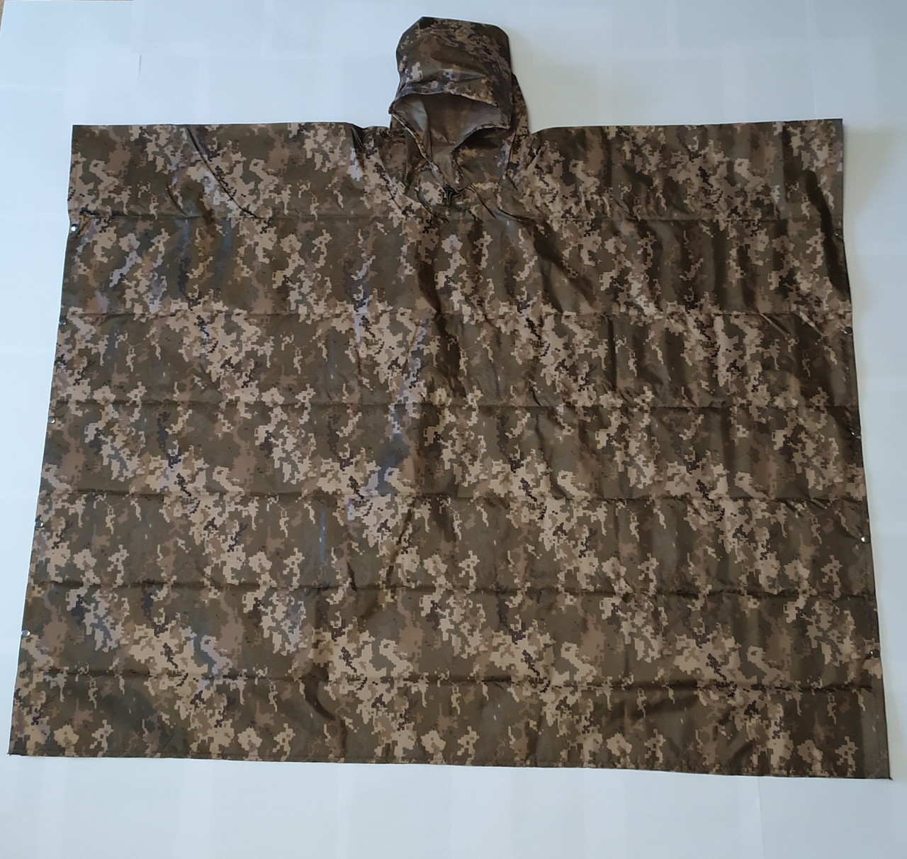 Дощовик військовий хакі панчо з чохлом на плечах тканина у два шари Код/Артикул 119 73422