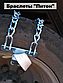 Браслети ланцюга з шпильками протиковзання "Пітон" дорожня карта" 4 шт в кейсі Код/Артикул 119 22441, фото 5