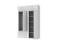 Распашной шкаф для одежды Doros Лукас Белый 160х50х240 (44900191) XN, код: 8175567