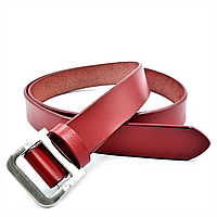 Женский кожаный ремень Le-Mon 110-115 см Красный (nwzh-30k-0052) DH, код: 1558454