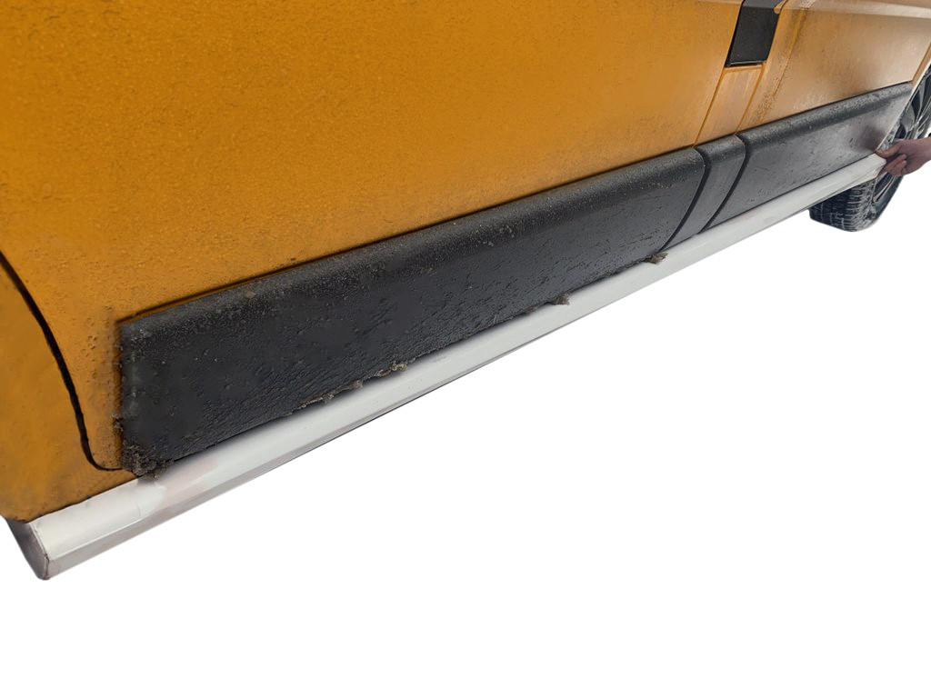 Боковые пластиковые пороги (2 шт, под покраску) для Renault Trafic 2001-2015 гг AB - фото 1 - id-p2172067947