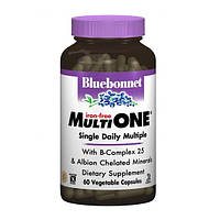 Витаминно-минеральный комплекс Bluebonnet Nutrition MultiONE Iron free 60 Veg Caps UL, код: 7517515