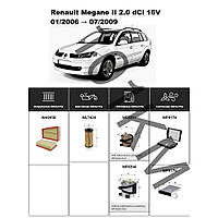 Комплект фільтрів Renault Megane II 2.0 dCi 16V (2006-2009) WIX