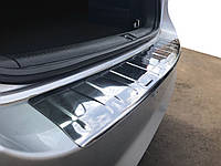 Накладка на задний бампер Carmos (SW, нерж) для Volkswagen Passat B7 2012-2015 гг AB