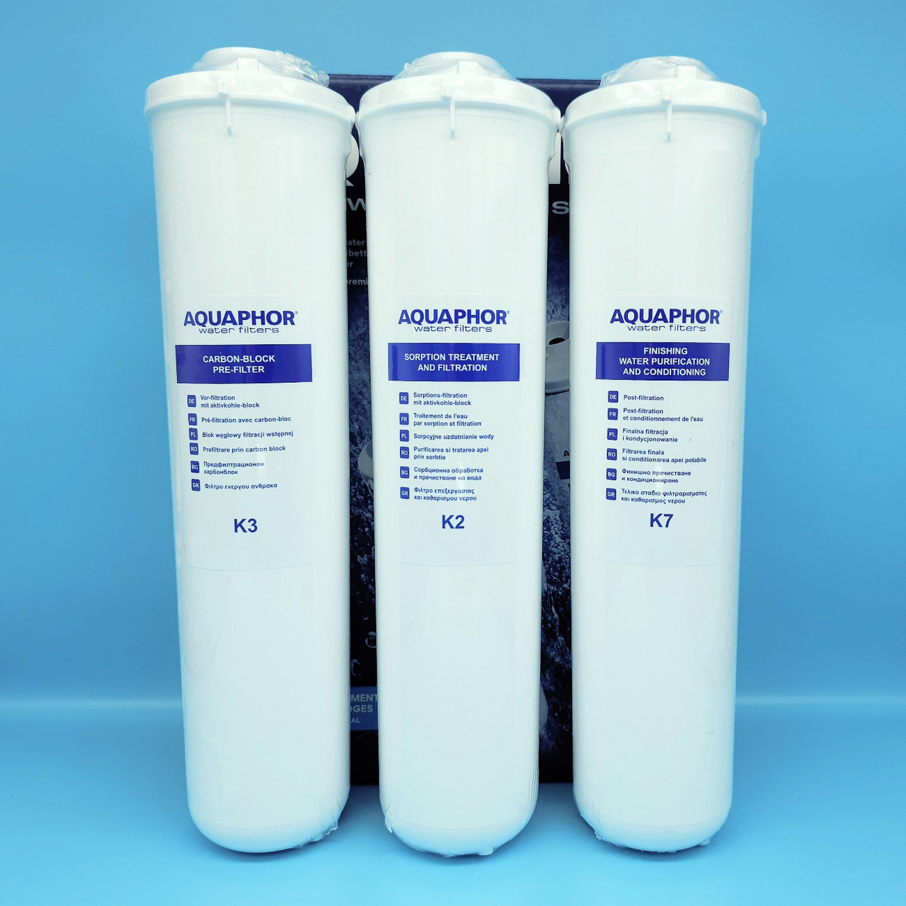 Комплект картриджів Аквафор Кристал К3-К2-К7