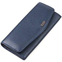 Женский кошелек с удобным функционалом кожаный CANPELLINI 21725 Синий DH, код: 8061756