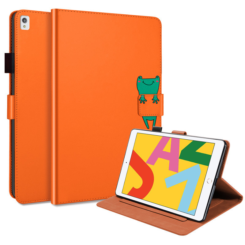 Чохол-книжка Animal Wallet Apple iPad 9.7 2017 2018 Air Air 2 Wake Sleep Frog Жовтогарячий SX, код: 8096949