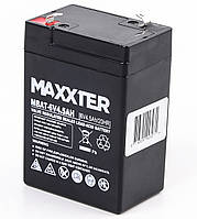 Аккумуляторная батарея 6 В 4.5 Aч Maxxter MBAT-6V4.5AH - MiniLavka