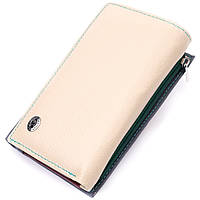 Жіночий шкіряний гаманець у три складання ST Leather 19446 Різнобарвний DH, код: 8388857