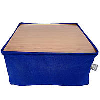 Бескаркасный модульный Пуф-столик Блэк Tia-Sport (sm-0948-7) синий UT, код: 6537745