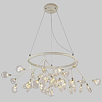 Круглая люстра из стеклянных лепестков Lightled Petals 918-LP263-36 WH+CL KC, код: 8120897