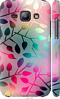 Пластиковый чехол Endorphone Samsung Galaxy J1 J100H Листья Multicolor (2235m-104-26985) SP, код: 7776895