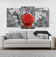 Модульна картина Poster-land Квіти Троянда Art-3_3 KC, код: 6502888