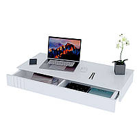 Компьютерный стол навесной DiPortes Кс-11 Портленд белый (100 17 42) TH, код: 7668325